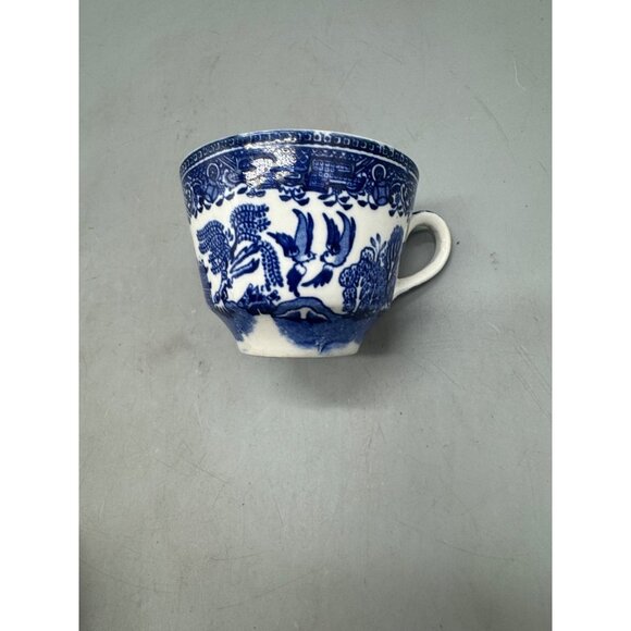 Washington Old Willow Tea Cup Set 3 Blue & White China Porcelain Made England - Picture 2 of 13
